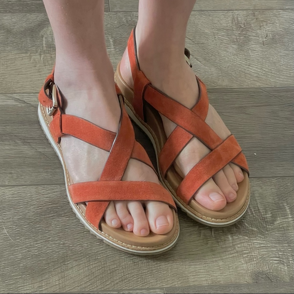 Coral Strappy Sandal
